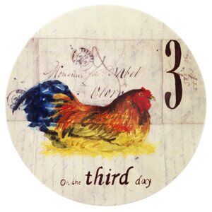 Williams Sonoma 12 Day's of Christmas Salad Plate - Three French Hens